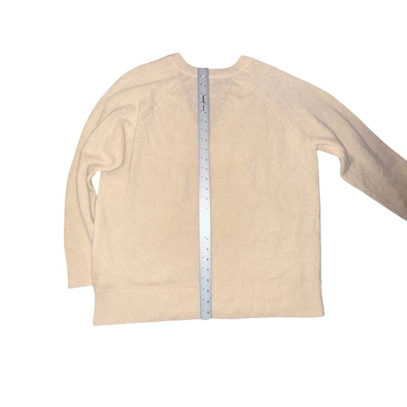 NAKED CASHMERE Women’s V-Neck 100% Cashmere Sweater - Almond Plus 1X - Picture 5 of 11